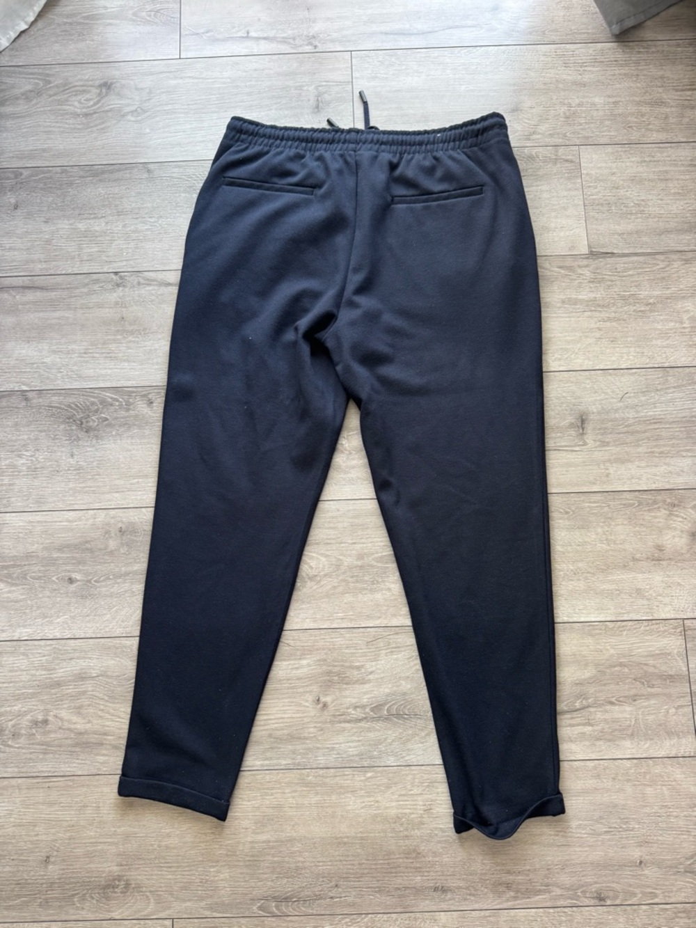 Zara Men's Black Drawstring Jogger Pants